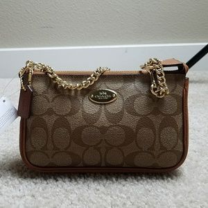 Authentic Coach SIG PVC Large Wristlet